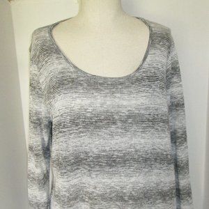 One World Tunic Gray XL Lace Trim